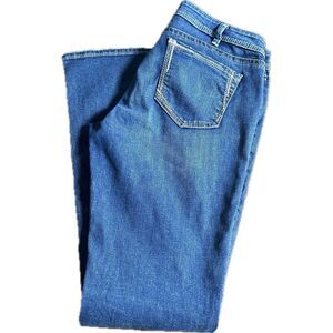 Silver Women's‎ Distressed Elyse Slim Boot Blue Stretch Denim Jeans Sz W32/L33